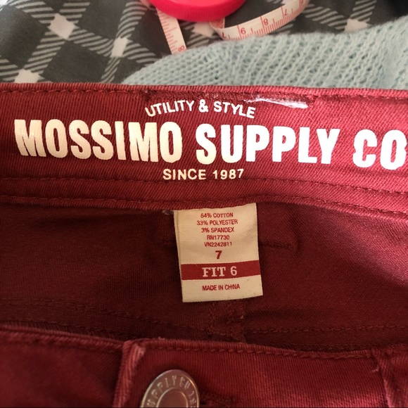 ❣️ 2 for $15❣️ Mossimo Supply Co. red skinny jeans, size 6 - Picture 5 of 6